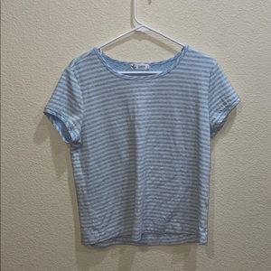 Light blue striped t shirt